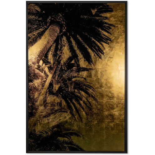 Palm Life Charcoal Luxe Art